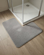 Tapis de Bain d'Angle Antidérapant Mousse à Mémoire de Forme Elléa