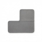 Tapis de Bain d'Angle Antidérapant Mousse à Mémoire de Forme Elléa