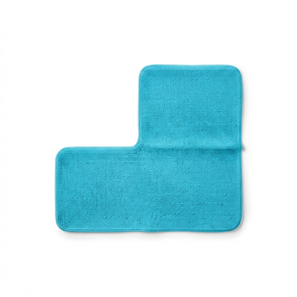 Tapis de Bain d'Angle Antidérapant Mousse à Mémoire de Forme Elléa