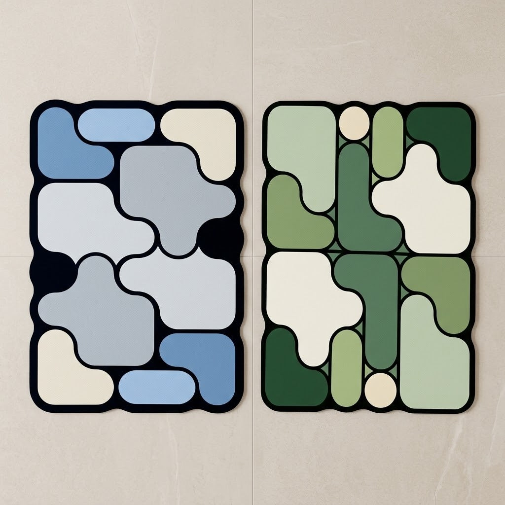 Tapis de Bain Antidérapant Mosaïque Galets Moséa