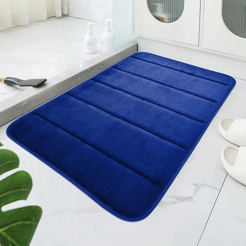 Tapis de Bain Antidérapant Rayures Douces Linéa