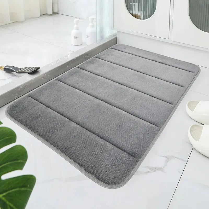 Tapis de Bain Antidérapant Rayures Douces Linéa
