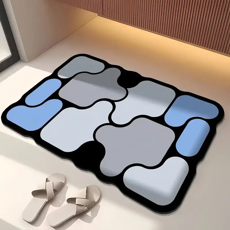 Tapis de Bain Antidérapant Mosaïque Galets Moséa