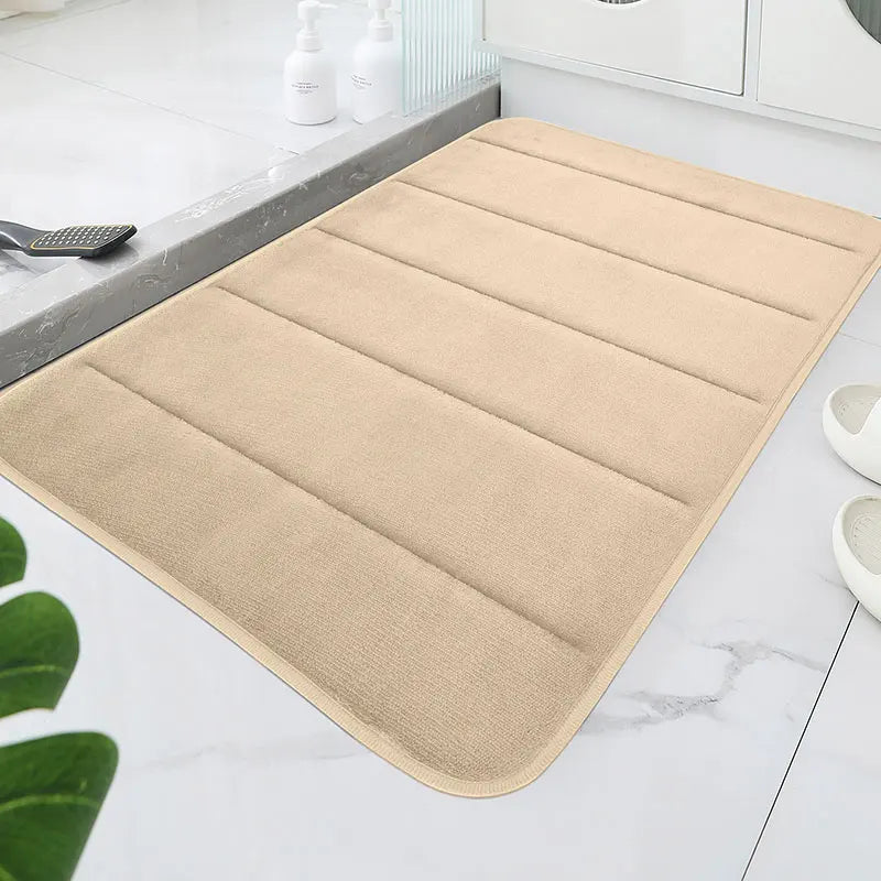 Tapis de Bain Antidérapant Rayures Douces Linéa