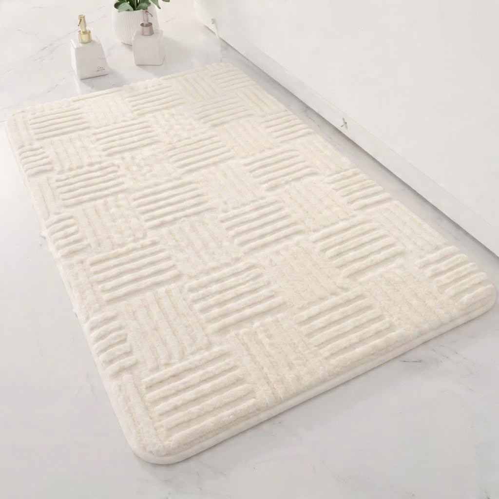 Tapis de Bain Antidérapant Motif Tressé Tressa