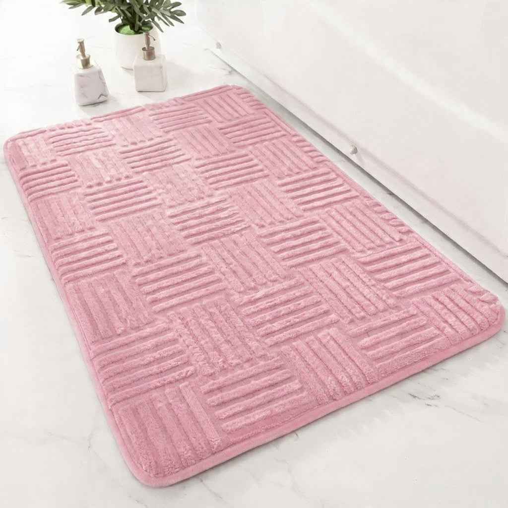 Tapis de Bain Antidérapant Motif Tressé Tressa