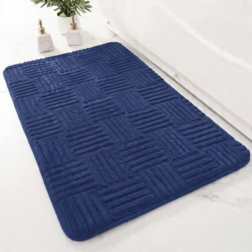 Tapis de Bain Antidérapant Motif Tressé Tressa