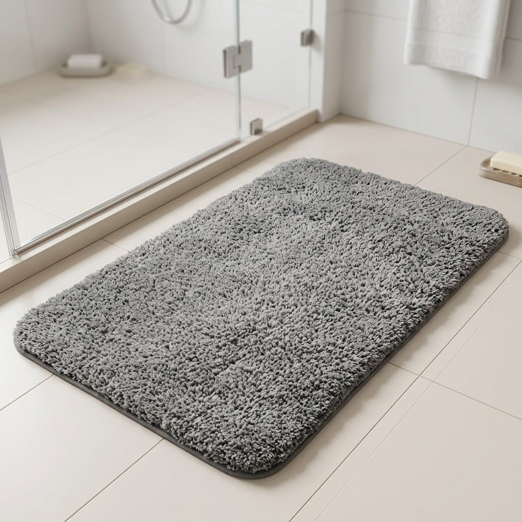 Tapis de Bain Antidérapant Moelleux Mousse à Mémoire de Forme Velya