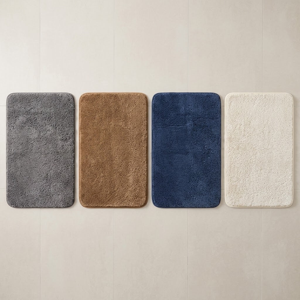 Tapis de Bain Antidérapant Moelleux Mousse à Mémoire de Forme Velya