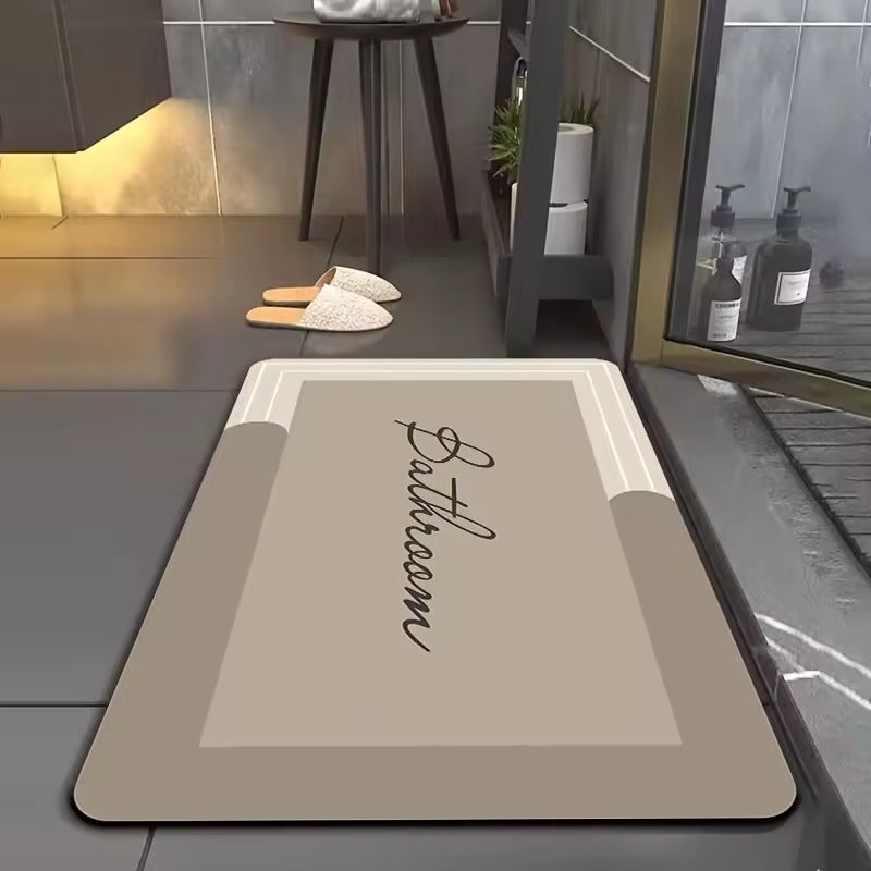 Tapis de bain Calligraphéa beige dans une douche moderne