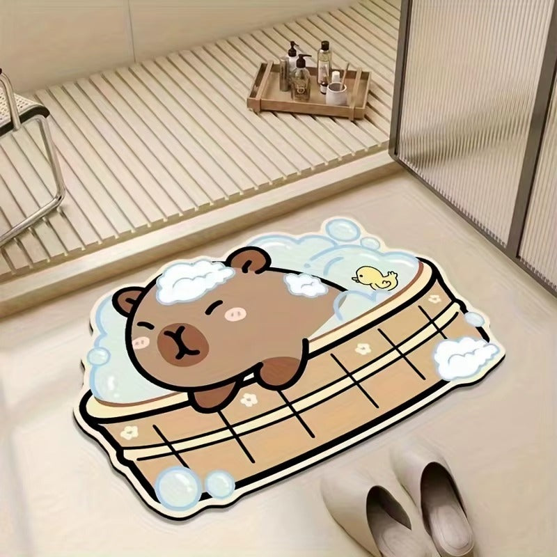 Tapis de bain Capybaréa motif Bain Moussant