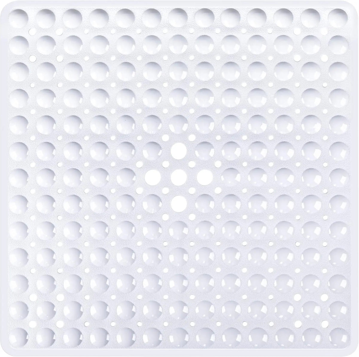 Tapis de douche carré antidérapant Carréa - coloris Blanc