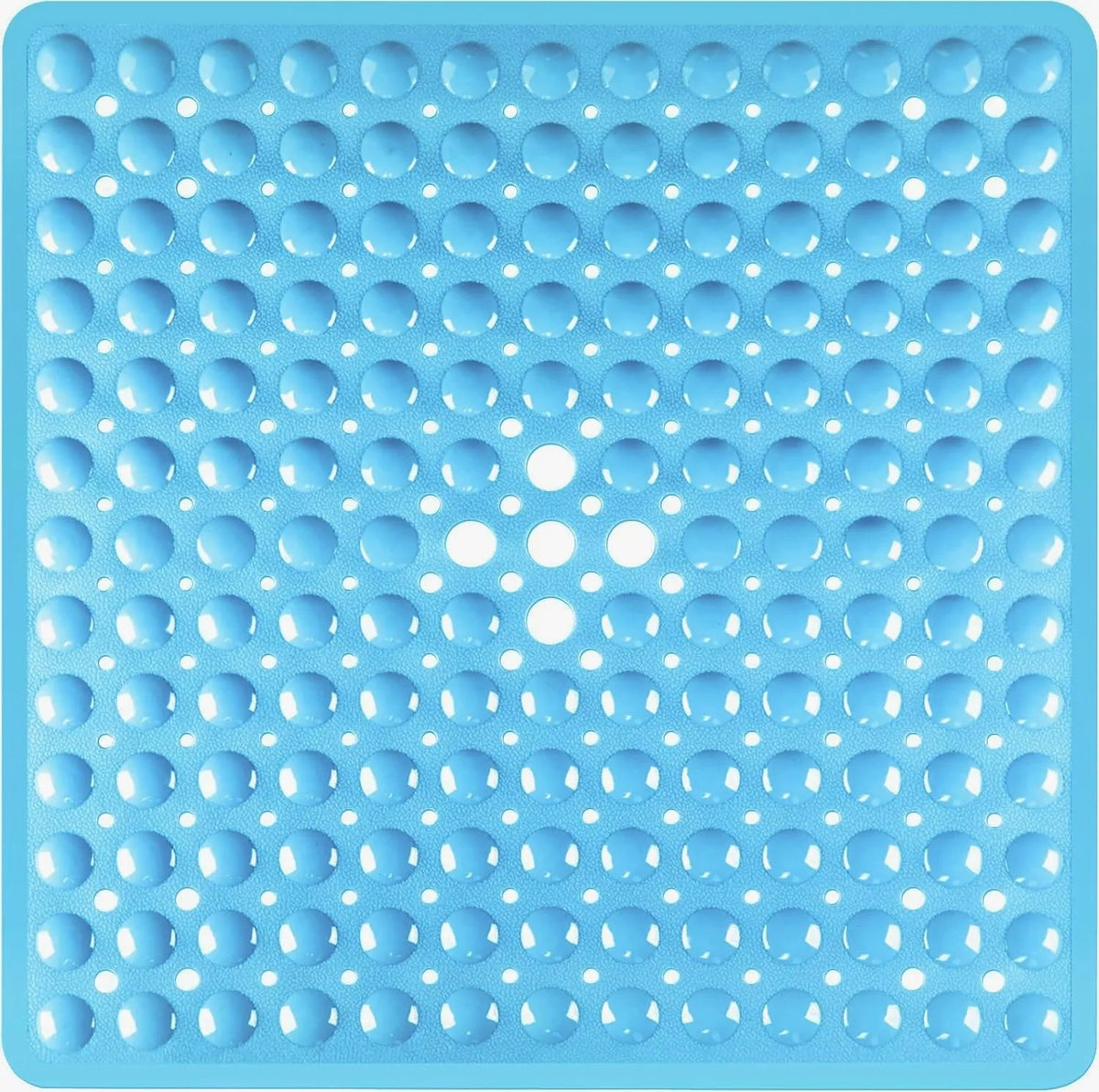 Tapis de douche carré antidérapant Carréa - coloris Bleu