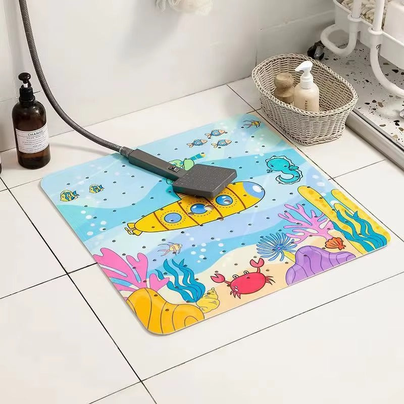 Tapis de bain Marinéa motif Sous-marin