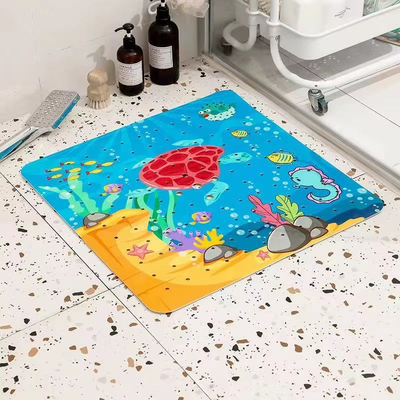 Tapis de bain Marinéa motif Tortue
