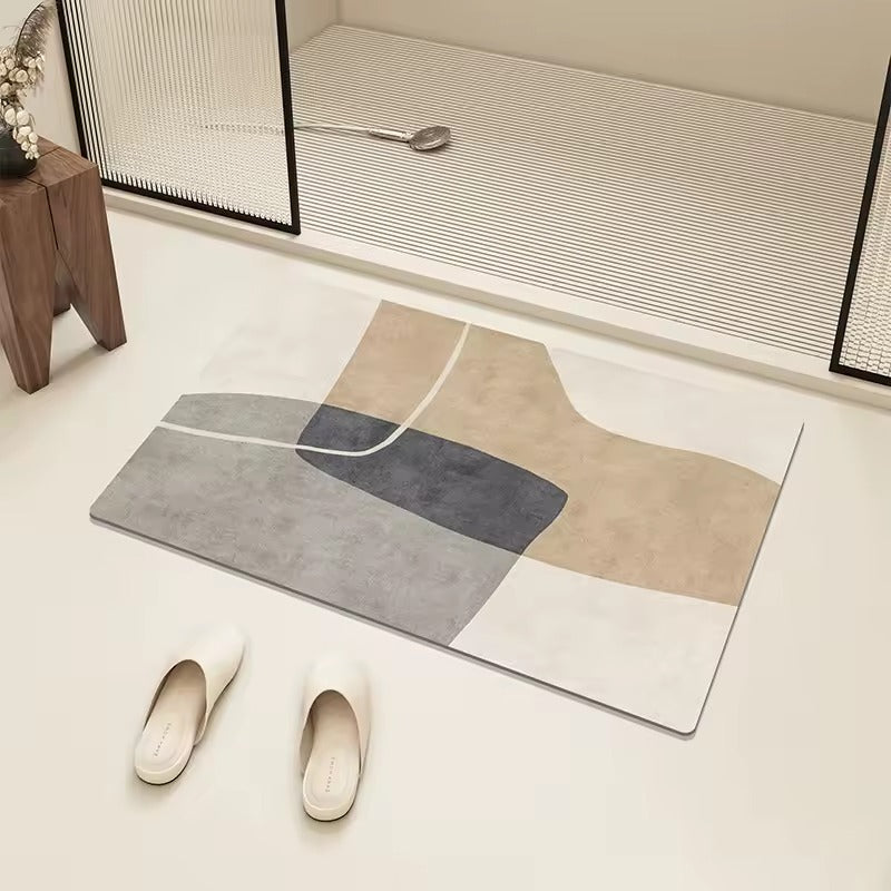 Tapis de bain Aquaréa - Couleur 1, motif abstrait aquarelle