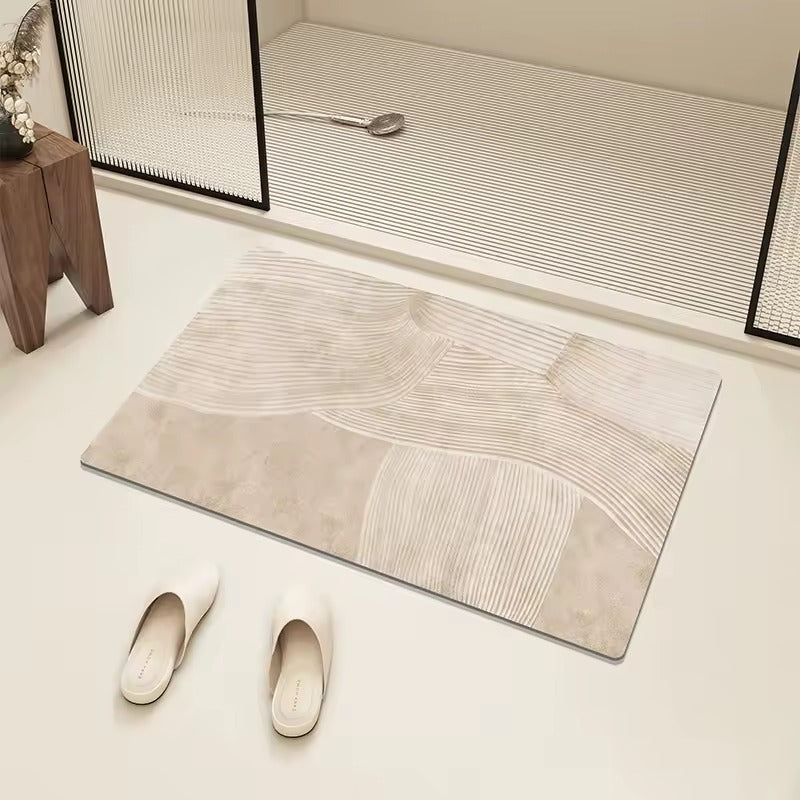 Tapis de bain Aquaréa - Couleur 2, motif abstrait aquarelle