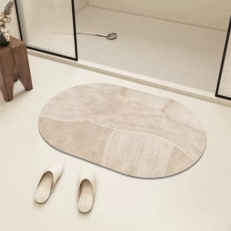 Tapis de bain Aquaréa - Couleur 3, motif abstrait aquarelle