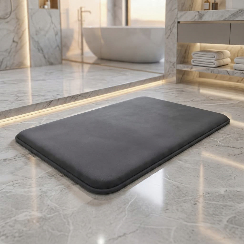 Tapis de Bain SoftMat – Velours Doux, Ultra-Absorbant & Antidérapant